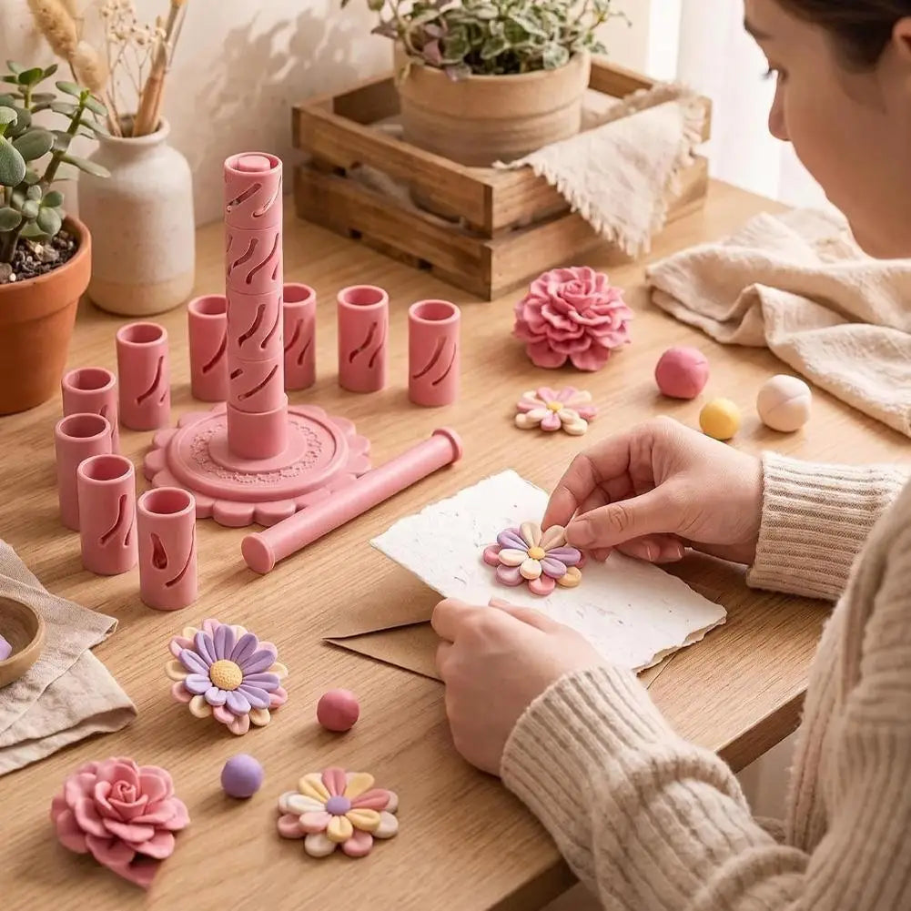 🌸 DIY Clay Flower Maker
