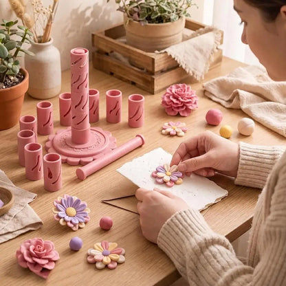 🌸 DIY Clay Flower Maker
