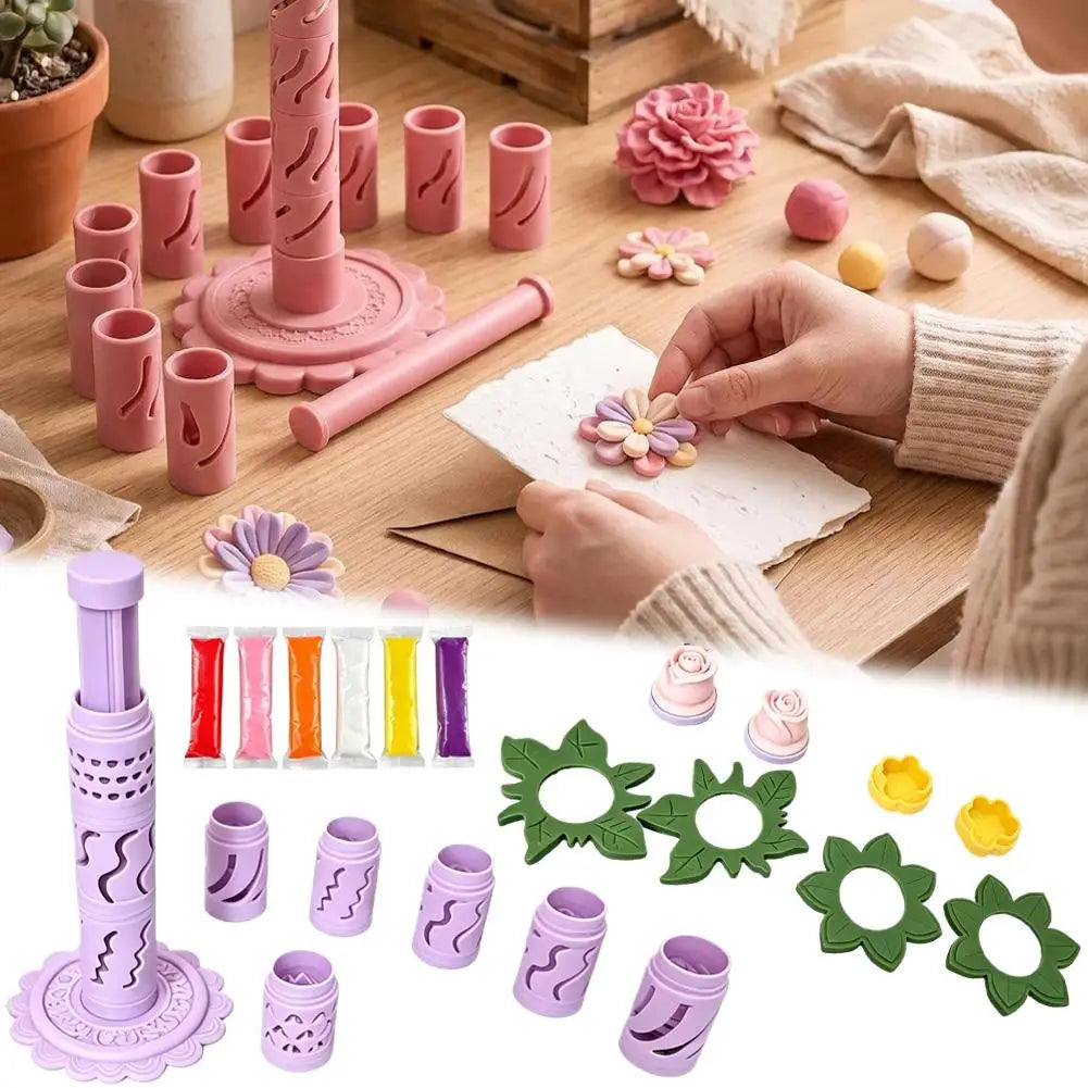 🌸 DIY Clay Flower Maker