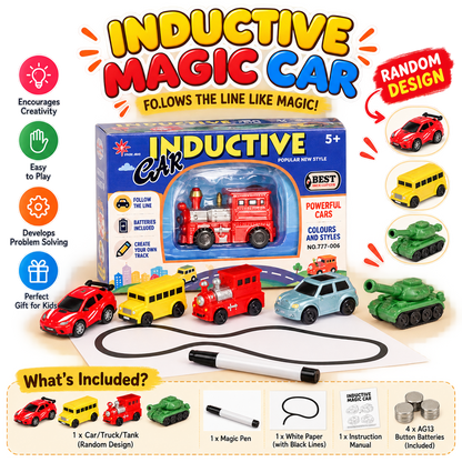 🚗 Inductive Magic Car — Follow the Line!